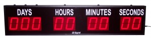 DC-409T-DN Digital Red LED Countdown to an Event Timer Days Hours minutes seconds