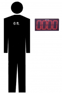 DC-60 timer with 6 foot silhouette of man