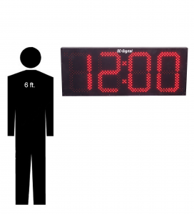 Digital 15 Inch LED Clock with 6 foot Man