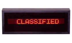 (DC-1.25-13-STATIC) 13 Character Dot Matrix LED Static Message Board