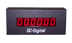 (DC-106N-T-DN-UP-Static) 1.0 Inch, 6 digit, LED Digital, Network Connected, Web Page and/or 3rd Party Controlled, Count Up timer, Countdown Timer, Time of Day Clock and Static Number Display
