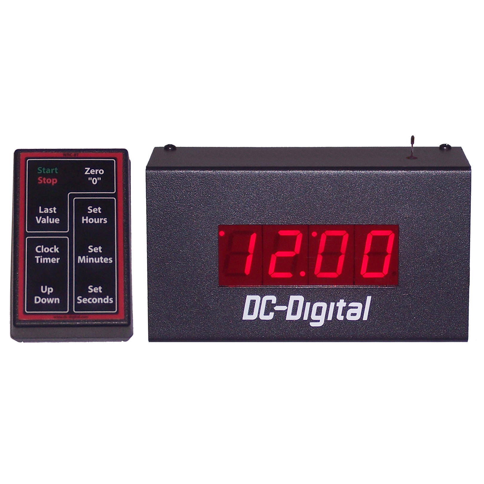 (DC-10UTW) 1.0 Inch LED Digital, Wireless Handheld Controlled, Count Up timer, Countdown Timer, Time of Day Clock