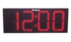 (DC-150-4W-System-In) 4-Wire Sync. System, Digital Clock, 15 Inch Digits (INDOOR)