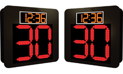 (DC-150-Shot-Timer-2x2) Basketball Shot Clock with Game Timer, Wireless, 15 and 4 Inch Digits (Complete Set)