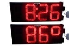 (DC-150-TT-GPS) 15.0 Inch LED Digit, GPS Receiver Synchronization, Atomic Time of Day and Temperature Digital Clock (OUTDOOR) (DC-150-TT-GPS) 15.0 Inch LED Digit, GPS Receiver Synchronization, Atomic Time of Day and Temperature Digital Clock (OUTDOOR)