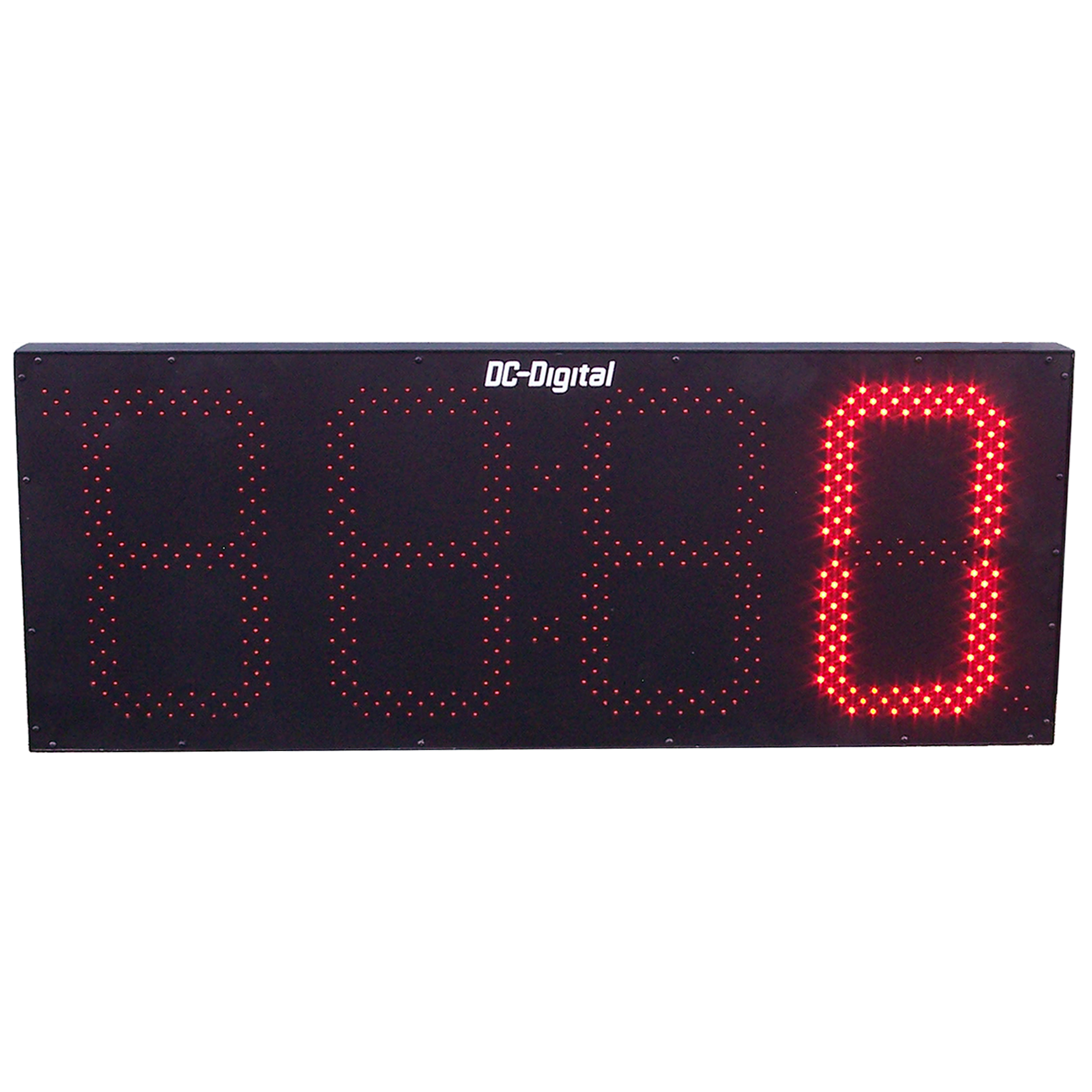 (DC-150C-Term) 15.0 Inch LED Digital Multi-Input Counter that accepts: PLC, Relay, Switch and Sensor Input Controls (OUTDOOR)