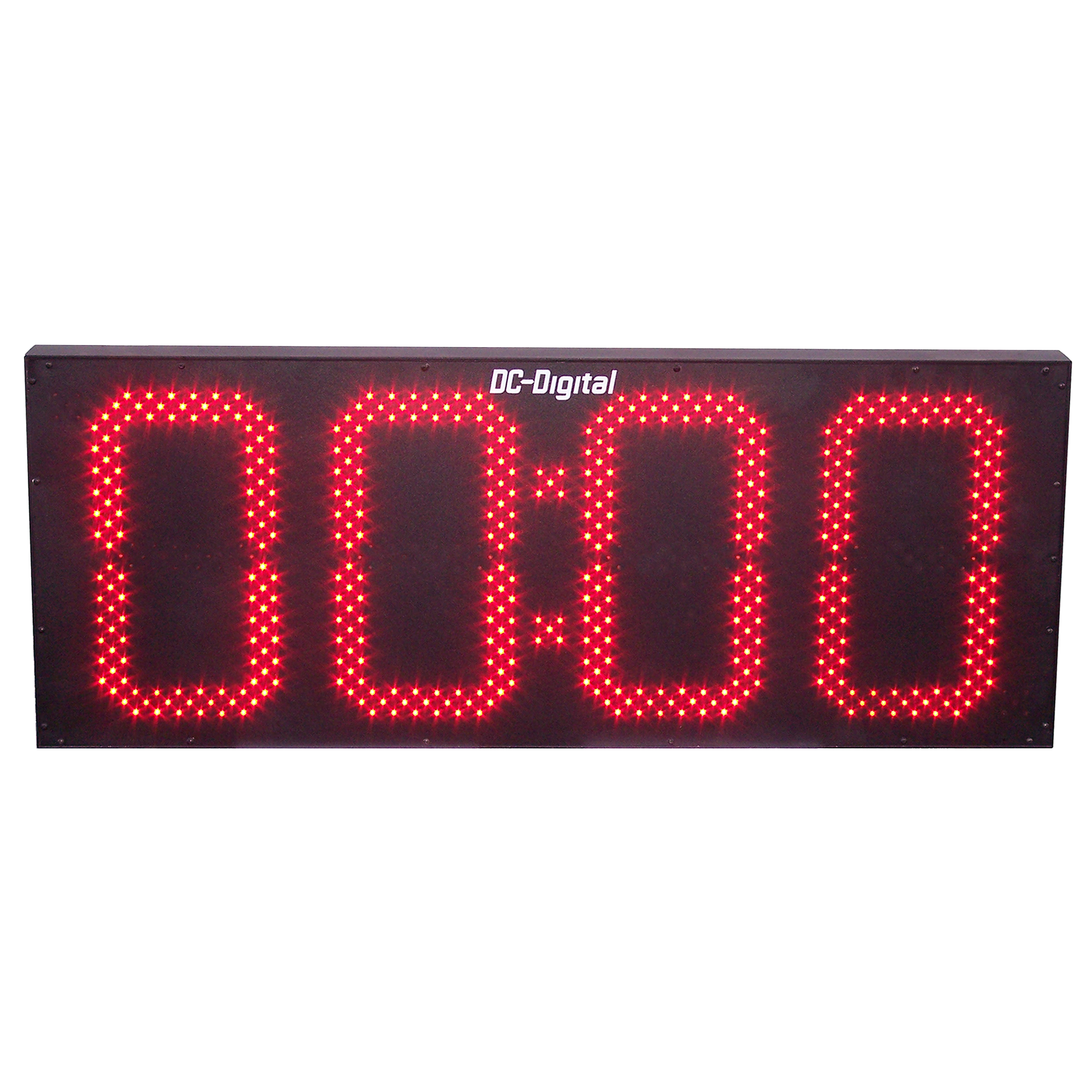 (DC-150T-DN-BCD) 15.0 Inch LED Digital, BCD Rotary Set Switches, Multi-Input (PLC-Relay-Switch-Sensor) Controlled, Countdown Timer (OUTDOOR)