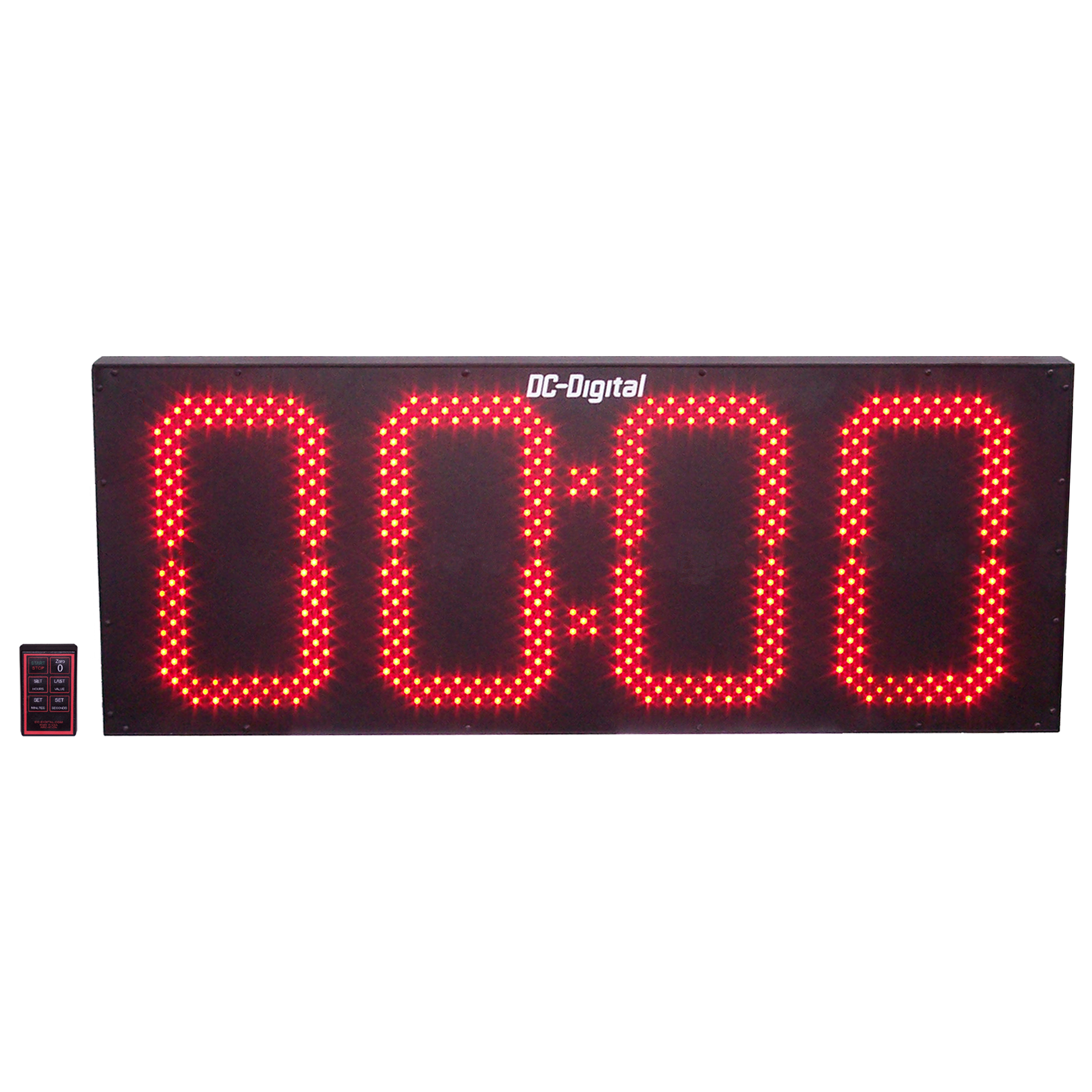 (DC-150T-DN-W-PITCH) Baseball-Softball Pitch Countdown Timer, 15.0 Inch LED Digits, RF-Wireless Remote Controlled (OUTDOOR)
