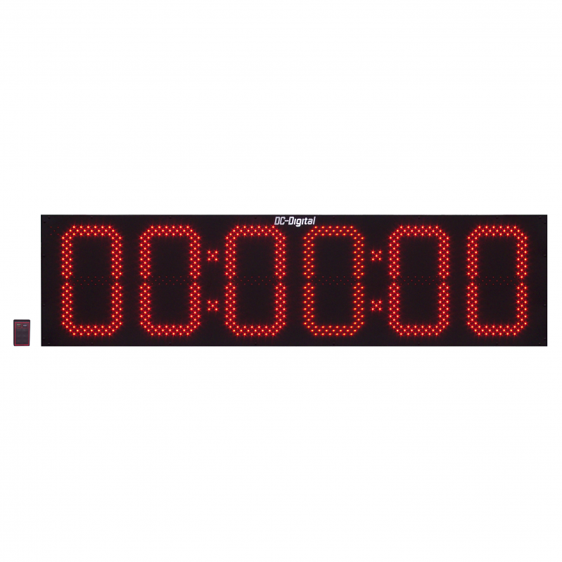 (DC-156T-UP-W) 15.0 Inch LED Digital, RF-Wireless Controlled, Count Up Timer, Hours, Minutes, Seconds (OUTDOOR)
