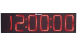 (DC-156UT) 15.0 Inch LED, Push-Button Controlled, Count Up, Countdown Timer, Time-of-Day Clock, Hours, Minutes, Seconds (OUTDOOR) (DC-156UT) 15.0 Inch LED, Push-Button Controlled, Count Up, Countdown Timer, Time-of-Day Clock, Hours, Minutes, Seconds (OUTDOOR)