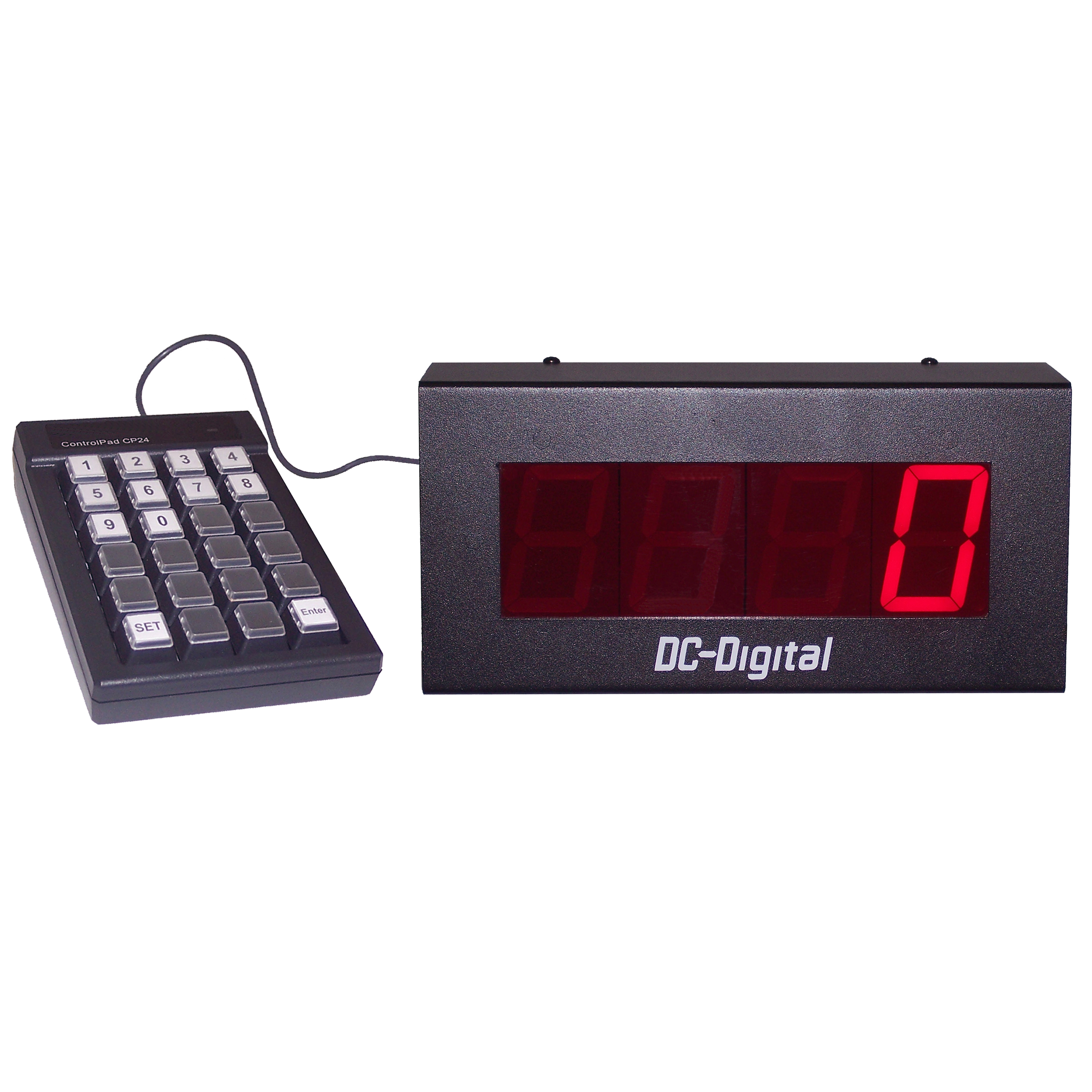 (DC-25-Static-Key) 2.3 Inch LED Digital, Wired Remote Keypad Controlled, Static Number Display