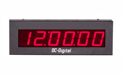 (DC-256N-POE) 2.3 Inch LED, 6 Digit, Network NTP Server Synchronized, Web Page Configurable, POE Powered, Atomic Digital Time of Day Clock