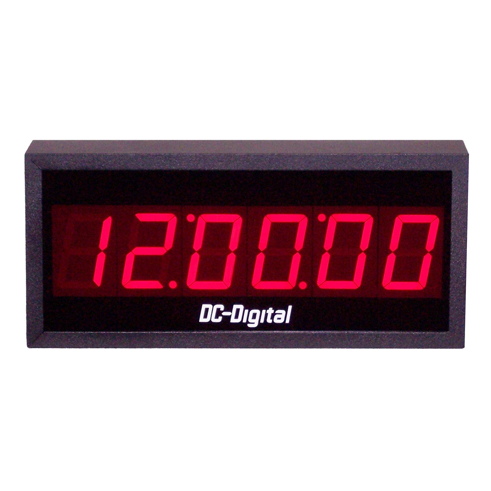 (DC-256N-POE) 2.3 Inch LED, 6 Digit, Network NTP Server Synchronized, Web Page Configurable, POE Powered, Atomic Digital Time of Day Clock