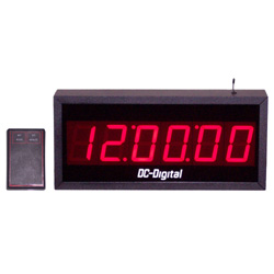 (DC-256S) Push-Button Set, Digital Clock, 2.3 Inch Digits, Hours, Minutes Seconds (Non-System)