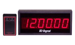 (DC-256S-W) RF Wireless Remote Set, Digital Clock, 2.3 Inch Digits (Non-System)