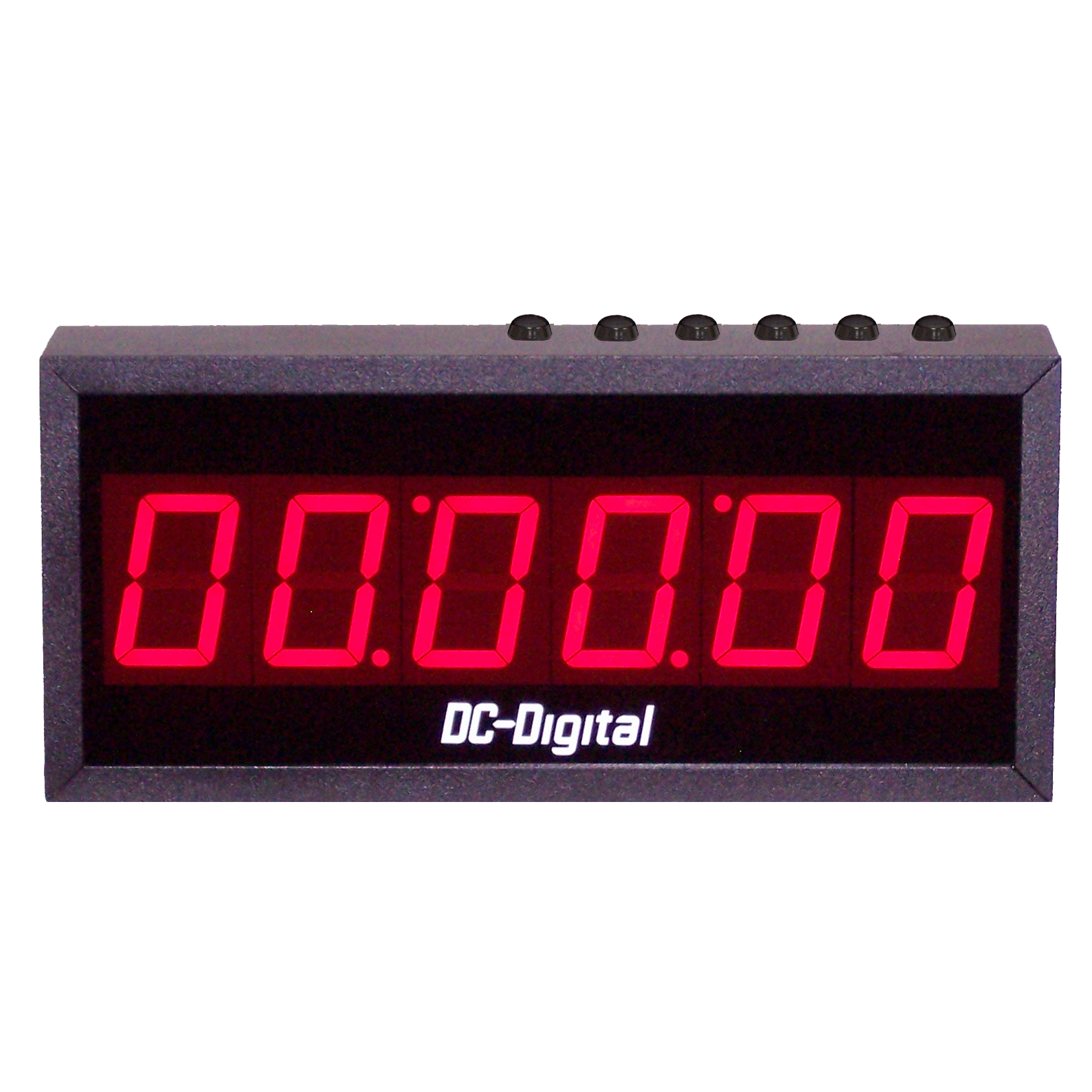 (DC-256T-DN) 2.3 Inch LED, 6 Digit Hours-Minutes-Seconds, Push-Button Controlled, Digital Countdown Timer