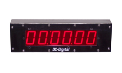 (DC-256T-UP-Term-Stainless) 2.3 Inch LED, Digital Count Up Operating Room, Code Blue, Surgery Timer, Hours, Minutes, Seconds, IP-66, 316L, 16 gauge, 2B Finish, Stainless Steel Enclosed