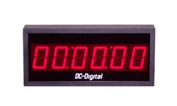 (DC-256T-UP-TERM) 2.3 Inch LED Digital, Multi-Input (PLC-Relay-Switch-Sensor) Controlled, Count Up Timer, Hours, Minutes, Seconds With Shift Digit Technology