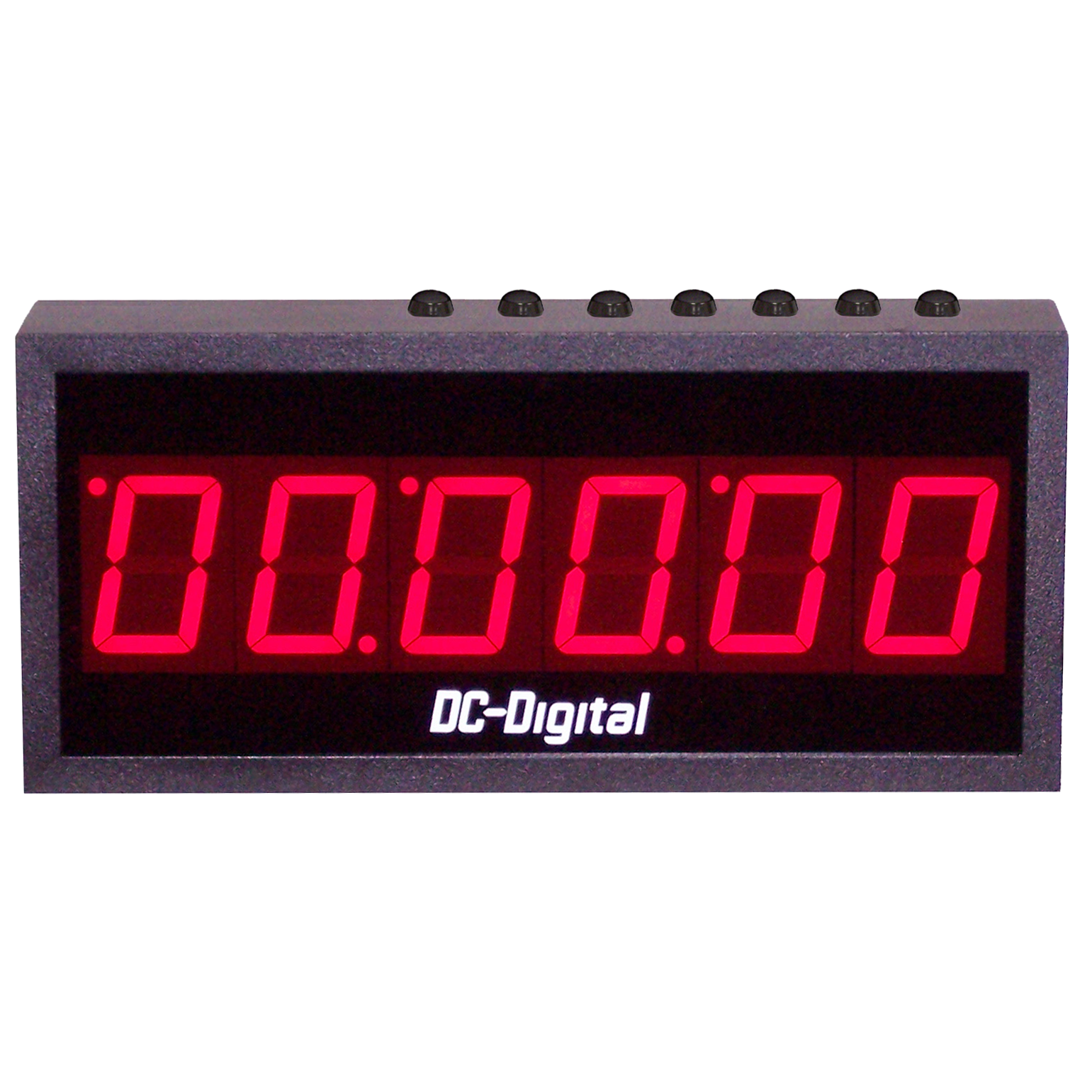 (DC-256UT) 2.3 Inch LED, Push-Button Controlled, Count Up, Countdown Timer, Time-of-Day Clock, Hours, Minutes, Seconds