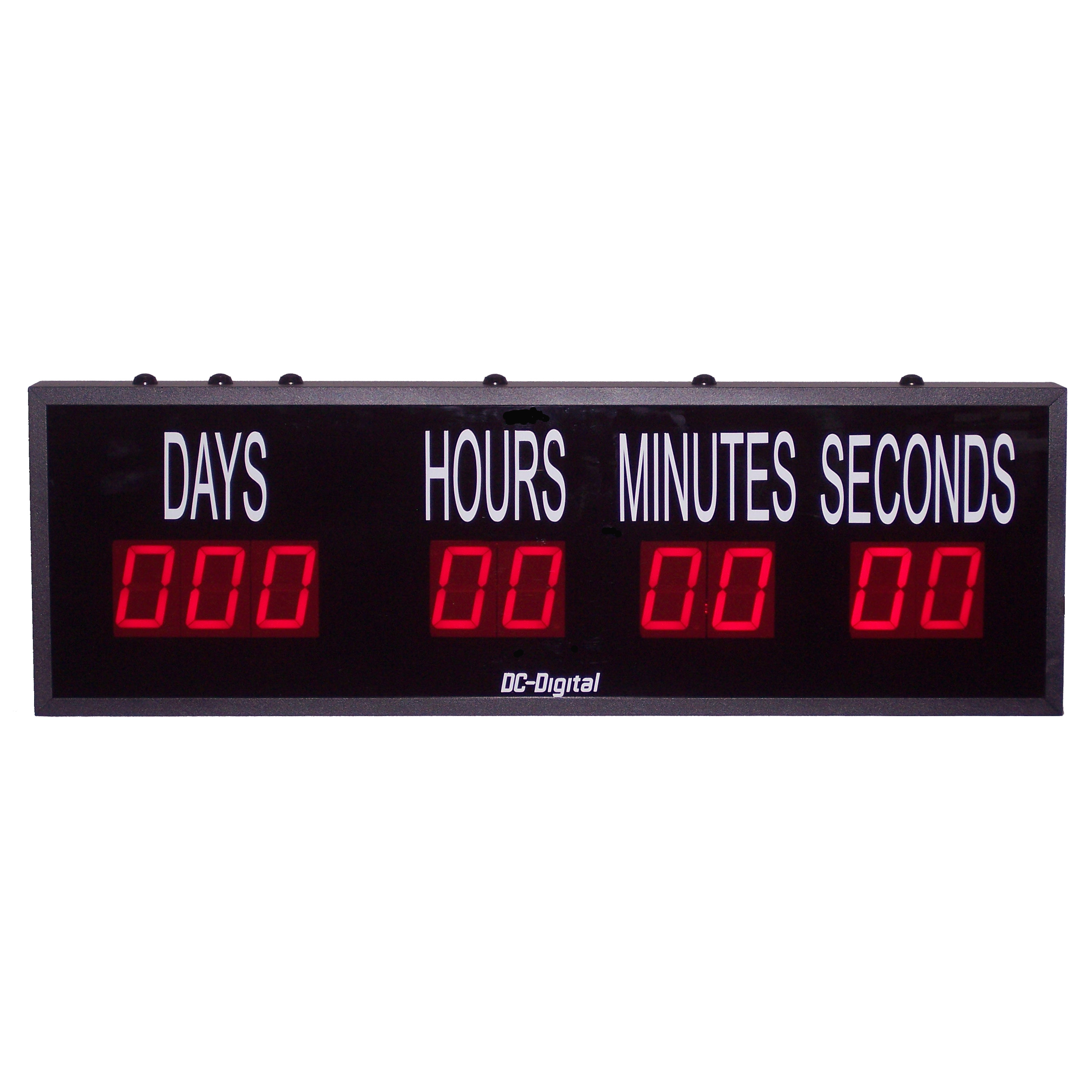 (DC-259T-DN) 2.3 Inch LED Digital, Push-Button Controlled, Countdown Timer, Days, Hours, Minutes, Seconds