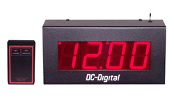(DC-25S-W) 2.3 Inch LED, RF-Wireless Handheld Controlled, Desk or Wall Mount, Time of Day Digital Clock (Non-System) (DC-25S-W) 2.3 Inch LED, RF-Wireless Handheld Controlled, Desk or Wall Mount, Time of Day Digital Clock (Non-System)