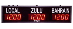 DC-25TZ-3-Digital-LED-Time-Zone-Clock-2.3-inch-Display