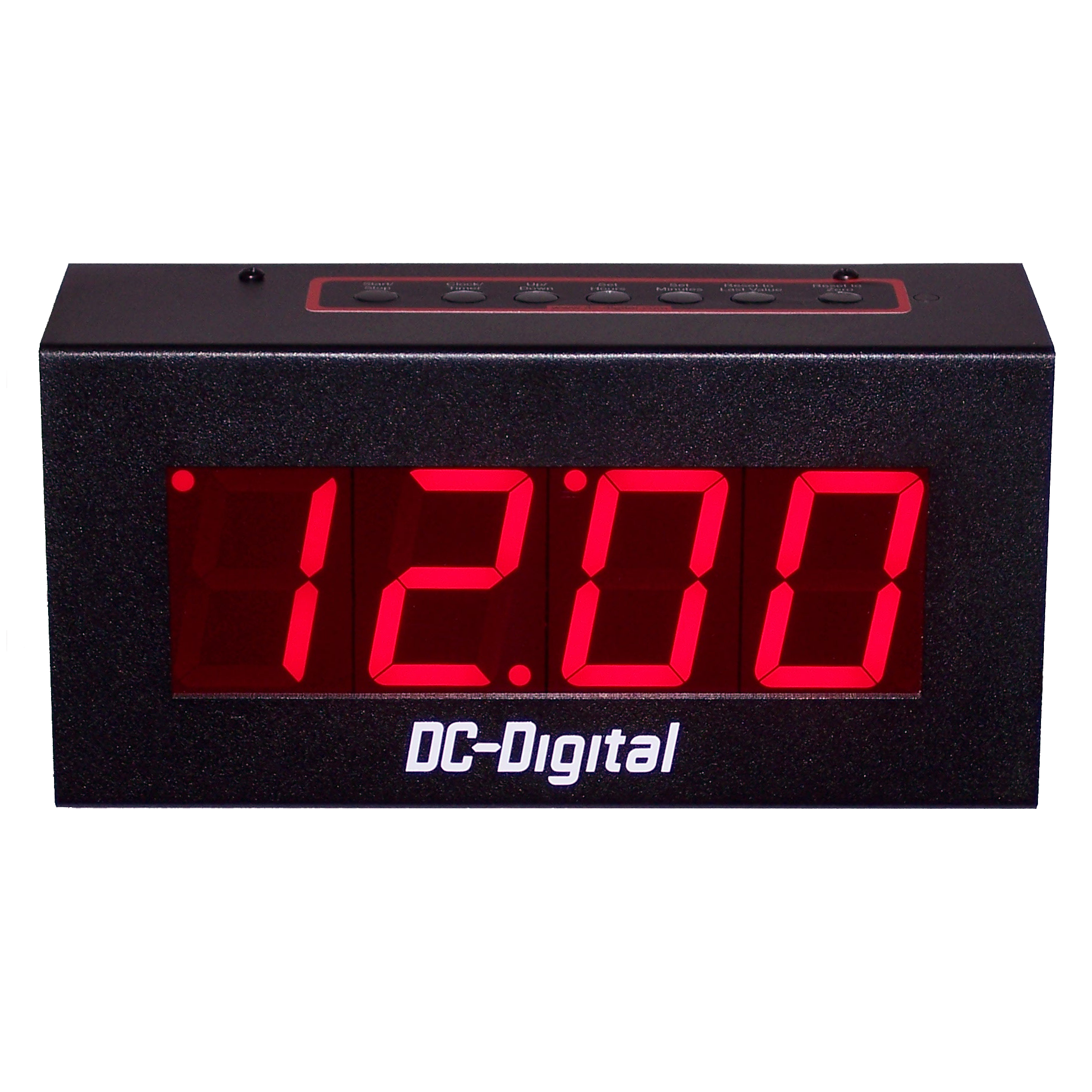 (DC-25UT) 2.3 Inch LED Digital, Top Mounted Push-Button Controlled, Count Up timer, Countdown Timer, Time of Day Clock