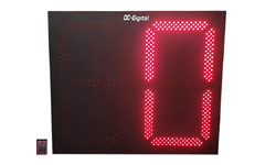 (DC-302C-W) Customer Now Serving LED Electronic Digital Counter, Static Number Display, Wireless Controlled, 30 Inch Digits (OUTDOOR)