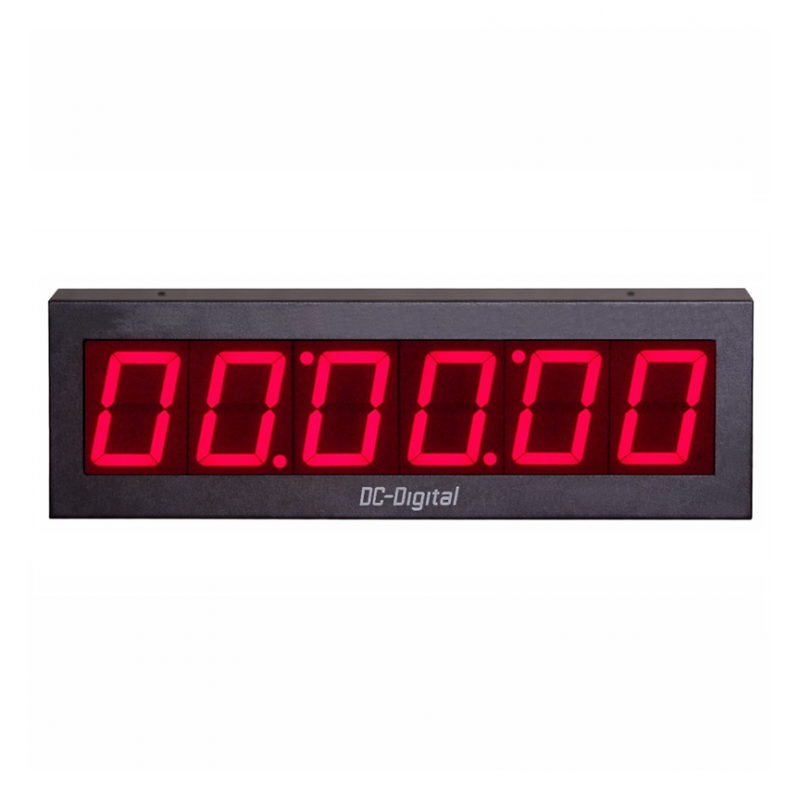 (DC-406N-T-DN-UP-Static) 4.0 Inch, 6 Digit, LED Digital, Network Connected, Web Page or 3rd Party Controlled, Count Up timer, Countdown Timer, Time of Day Clock and Static Number Display