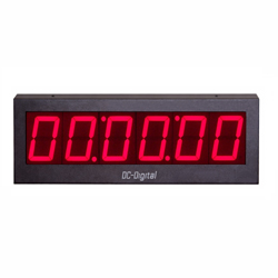 (DC-406T-UP-TERM) LED Digital Count Up Timer, allows PLC, Switch, Sensor, Relay Inputs, 4 Inch Digits, Hours, Minutes, Seconds