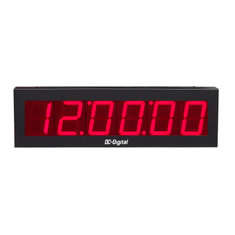 (DC-406-VLFD) 4.0 Inch, 6 Digit Red Bar LED, RS-232/RS-485 Serial Data Transmission Controlled Display, Replaces Vorne models 77 & 87/232, Accepts Arbiter System Controllers Address Codes via user Selectable Dipswitch,11, 22, 33, 34, 44, 55, 66, 77, 88, 89 (for code 35 contact us)