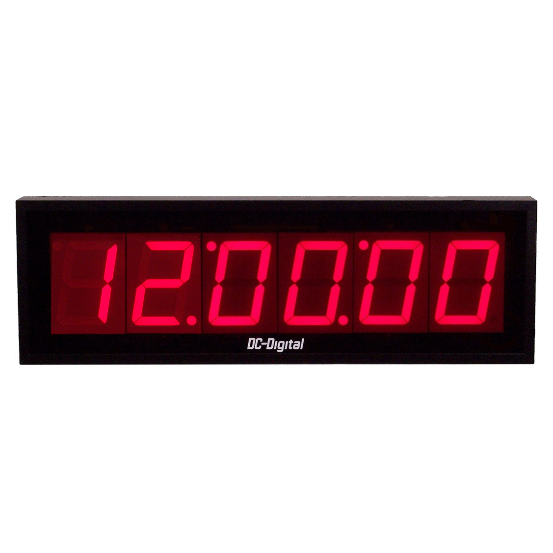 (DC-406N) 4.0 Inch LED, 6 Digit, Network NTP Server Synchronized, Web Page Configurable, Atomic Digital Time of Day Clock