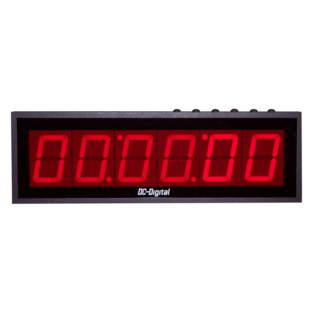 (DC-406T-DN) 4.0 Inch LED, 6 Digit Hours-Minutes-Seconds, Push-Button Controlled, Digital Countdown Timer
