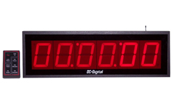 (DC-406UTW) 4.0 Inch LED, RF-Wireless Controlled, Count Up, Countdown Timer, Time-of-Day Clock, Hours, Minutes, Seconds