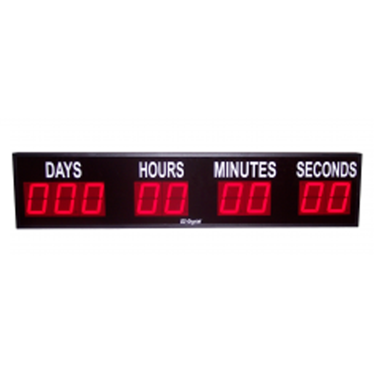 (DC-409T-DN-N) Network Webpage Controlled, 4.0 Inch LED Digital, Countdown to a Special Event Timer, Days, Hours, Minutes, Seconds (DC-409T-DN-N) Network Webpage Controlled, 4.0 Inch LED Digital, Countdown to a Special Event Timer, Days, Hours, Minutes, Seconds