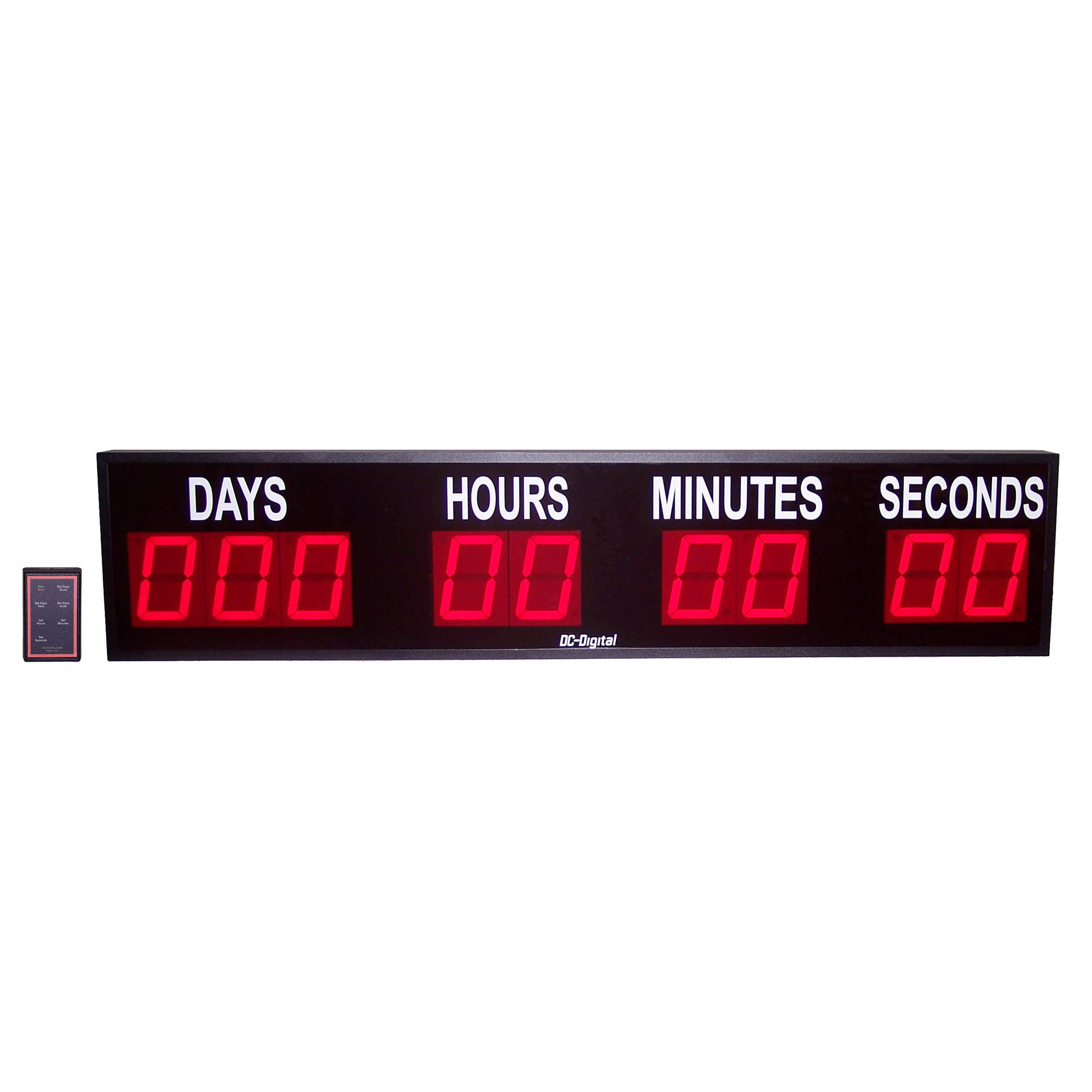 (DC-40T-DN-WR) 4.0 Inch LED, Wired Remote Controlled, Digital Countdown  Timer