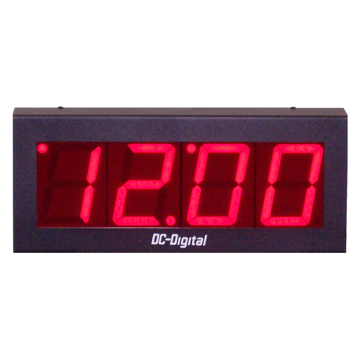 (DC-40N-Master-4-Wire) 4.0 Inch LED, Network NTP Server Synchronized, Web Page Configurable, Atomic Digital Time of Day Master Clock with Wired Data Output to Synchronize DC-Digital Wired Secondary Clocks