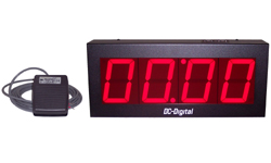 (DC-40T-DN-BCD-FOOT-EOP) 4 Inch LED Digital, BCD Rotary Switch Set, Foot Switch Controlled, with EOP Buzzer, Countdown Timer-Clock