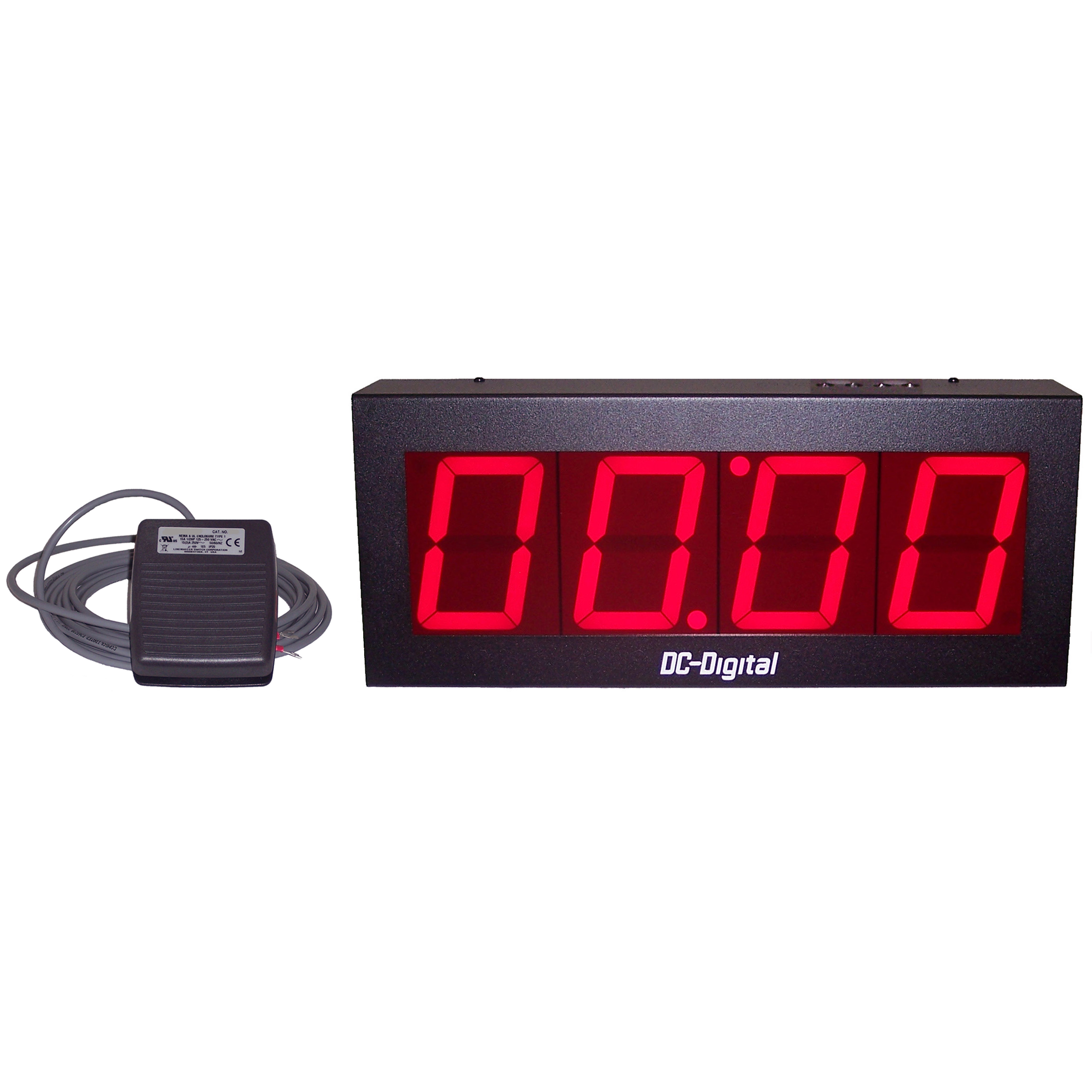lineal ødemark Vend tilbage (DC-40T-DN-BCD-FOOT-EOP) 4 Inch LED Digital, BCD Rotary Switch Set, Foot  Switch Controlled, with EOP Buzzer, Countdown Timer-Clock