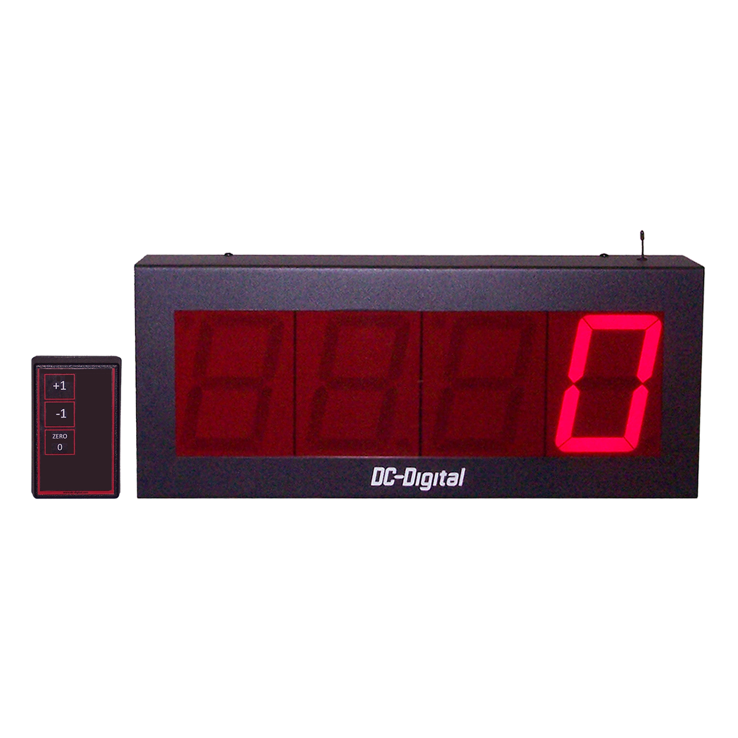 (DC-40T-UP-DAYS-W) 4.0 Inch LED Digit, RF-Wireless Remote Handheld Controlled, Count Up by Days Timer