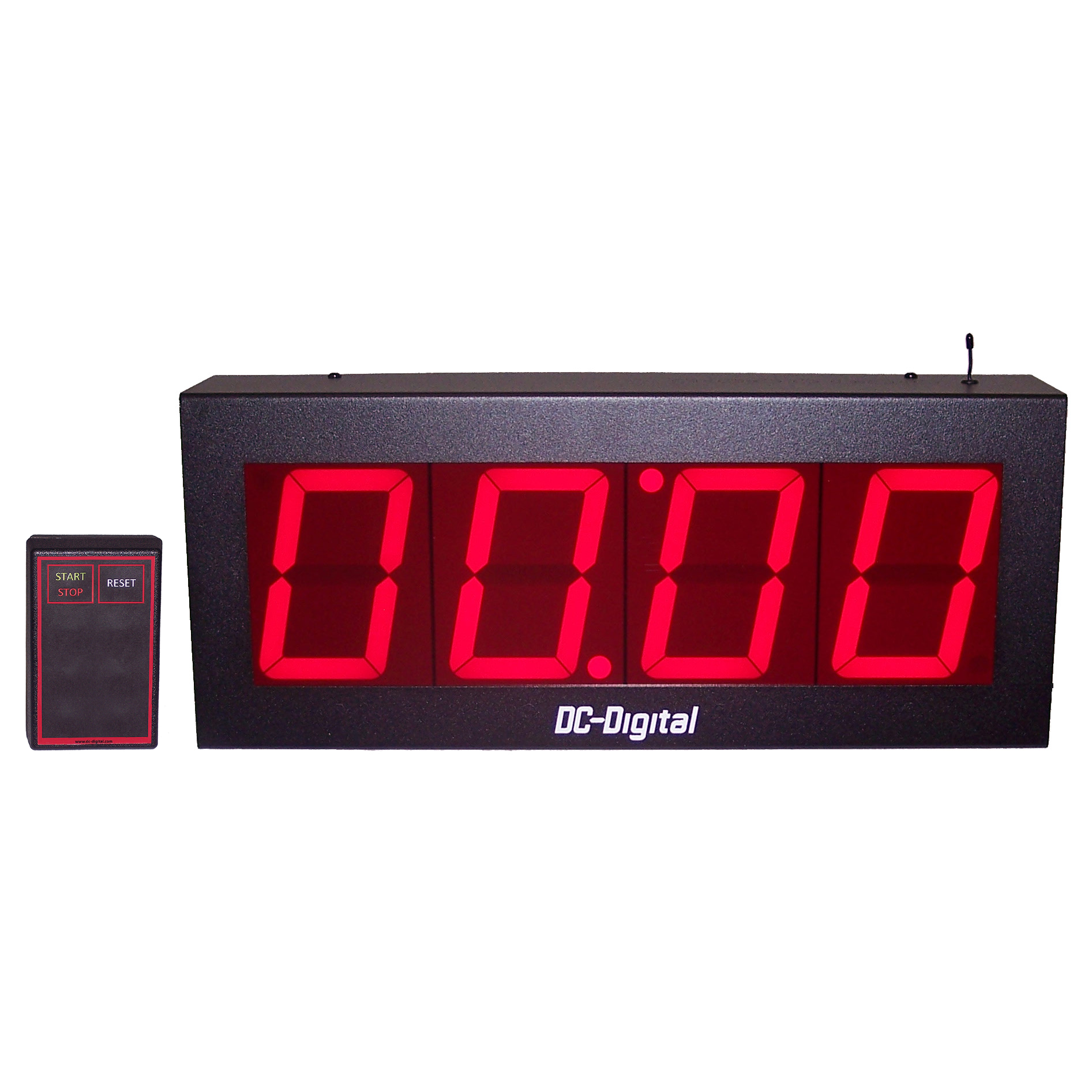 (DC-40T-UP-W) RF-Wireless Remote Controlled, Digital Count Up Timer, 4 Inch Digits