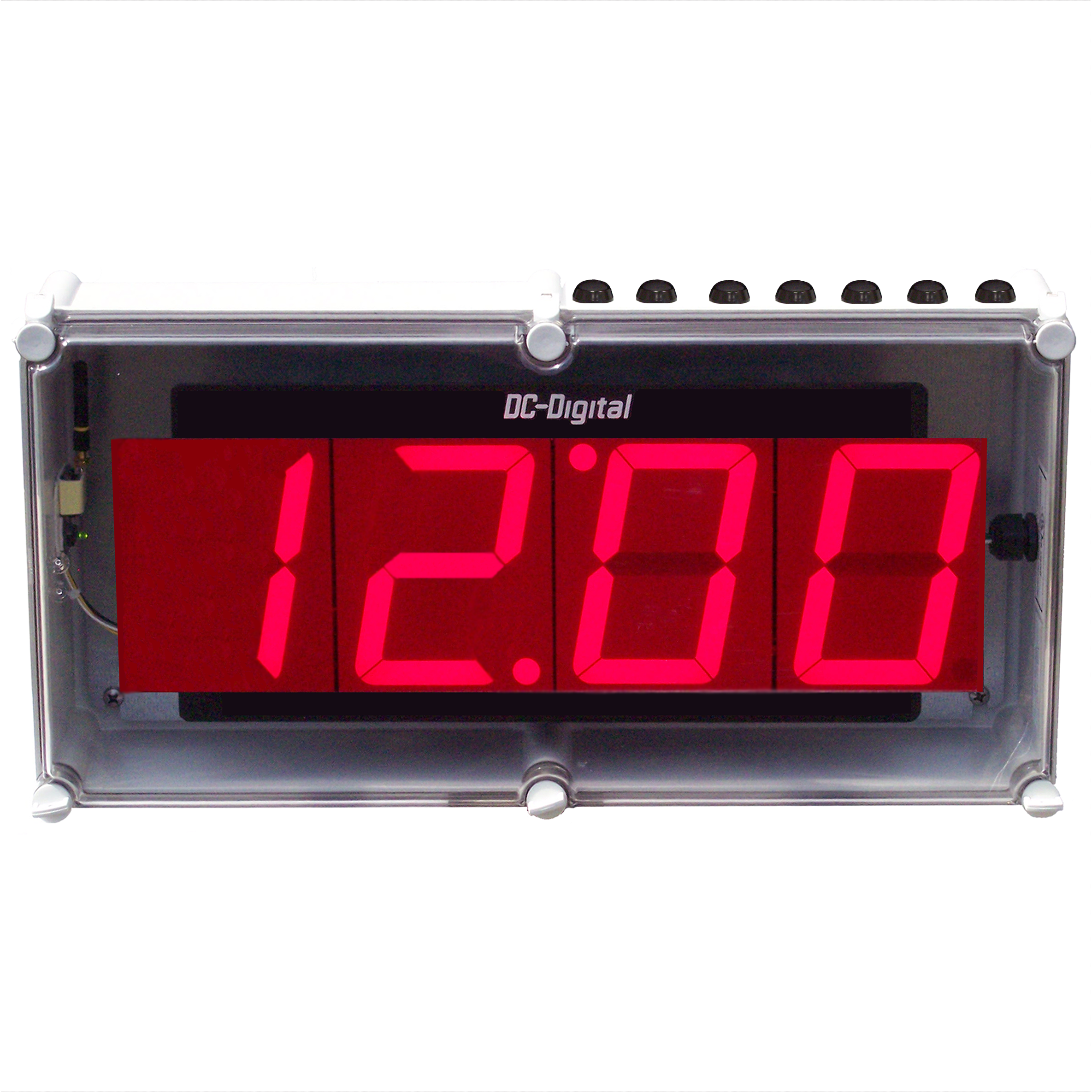 (DC-40UT-NEMA) 4.0 Inch LED Digital, Top Mounted Push-Button Controlled, Count Up timer, Countdown Timer, Time of Day Clock with Nema 4,4X,6,6P,12,12K & IP66 Enclosure