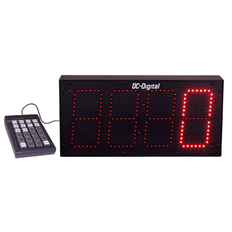 (DC-60-Static-Key-In) 6.0 Inch LED Digital, Wired Remote Keypad Controlled, Static Number Display (INDOOR)