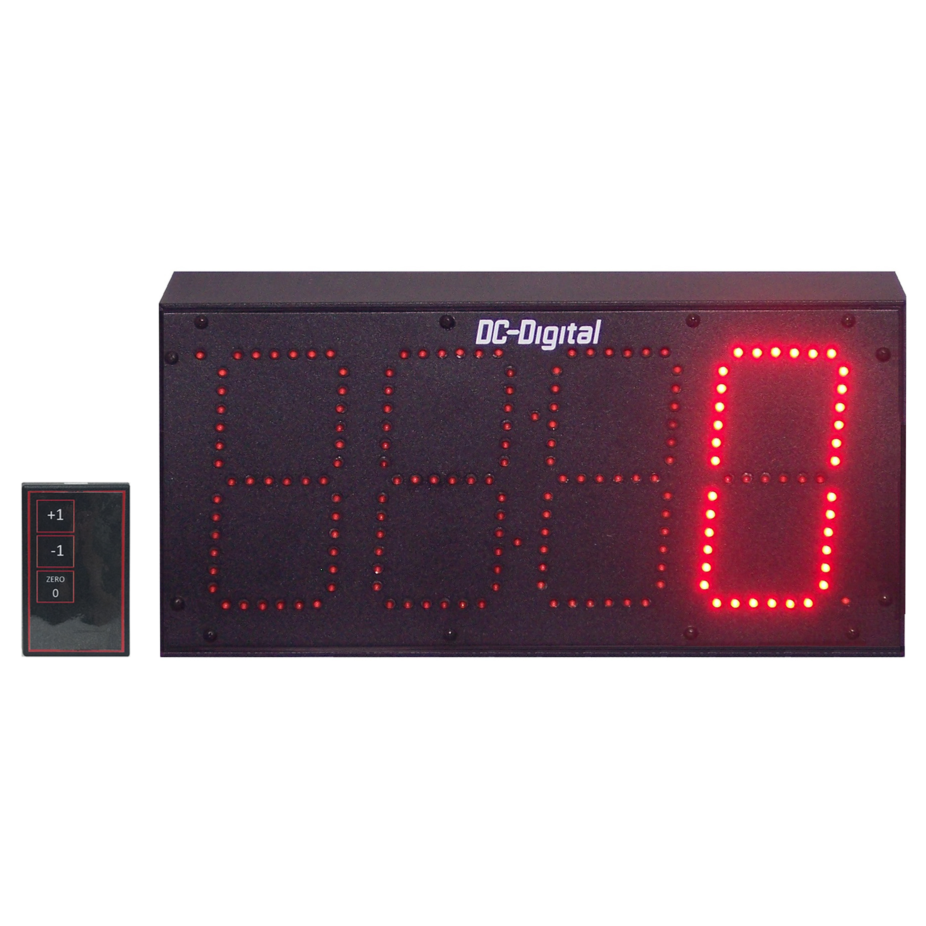 (DC-60T-UP-DAYS-W) 6.0 Inch LED Digit, RF-Wireless Remote Handheld Controlled, Count Up by Days Timer (OUTDOOR)