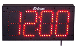 (DC-60-W-System) 6.0 Inch LED Digital, RF-Wireless Synchronized System, Time of Day Clock, with Store and Forward (OUTDOOR)