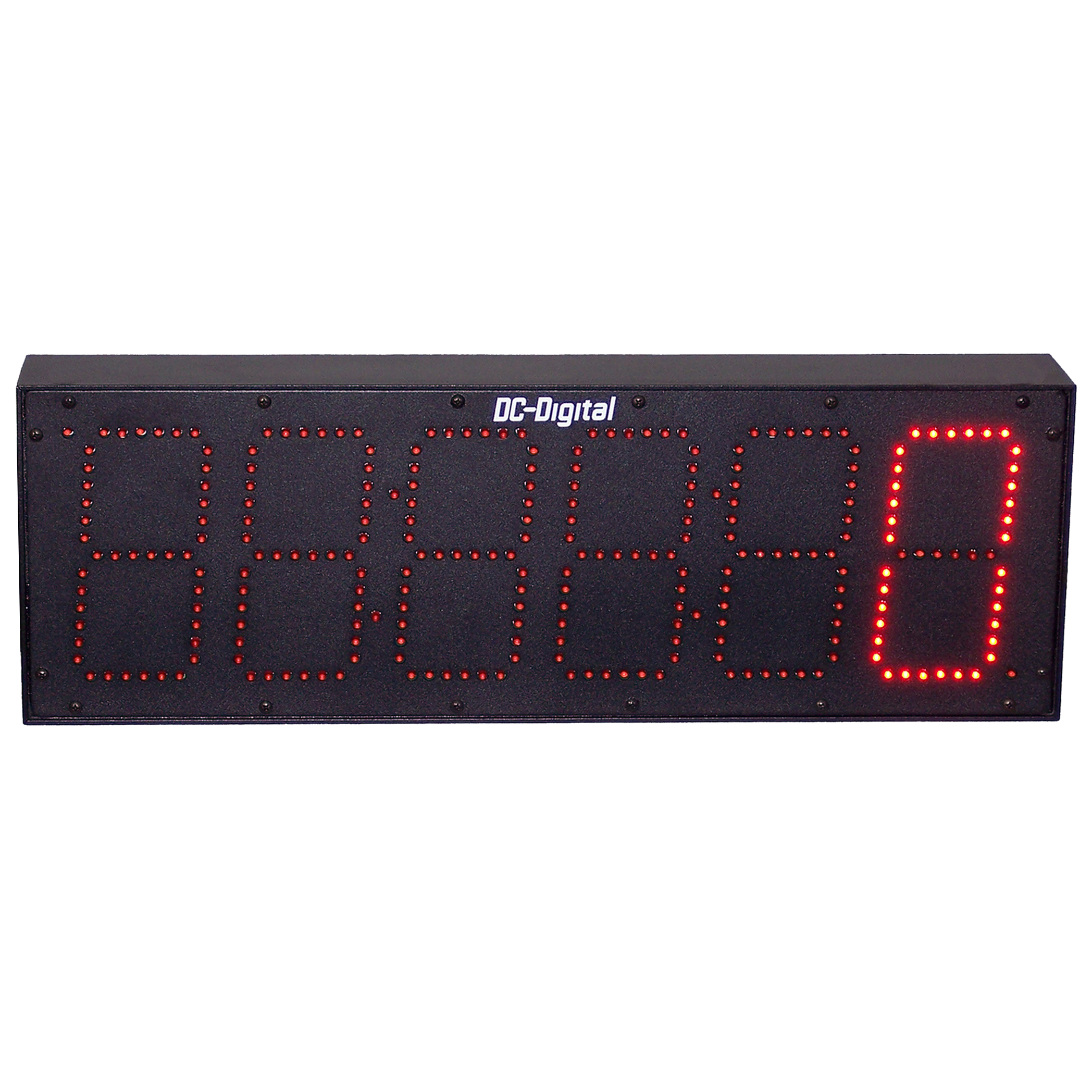 (DC-606C-TERM-IN) 6.0 Inch LED, 6 Digit, Multi-Input Remote Controlled Production Counter that accepts: PLC, Relay, Switch and Sensor Inputs (INDOOR)
