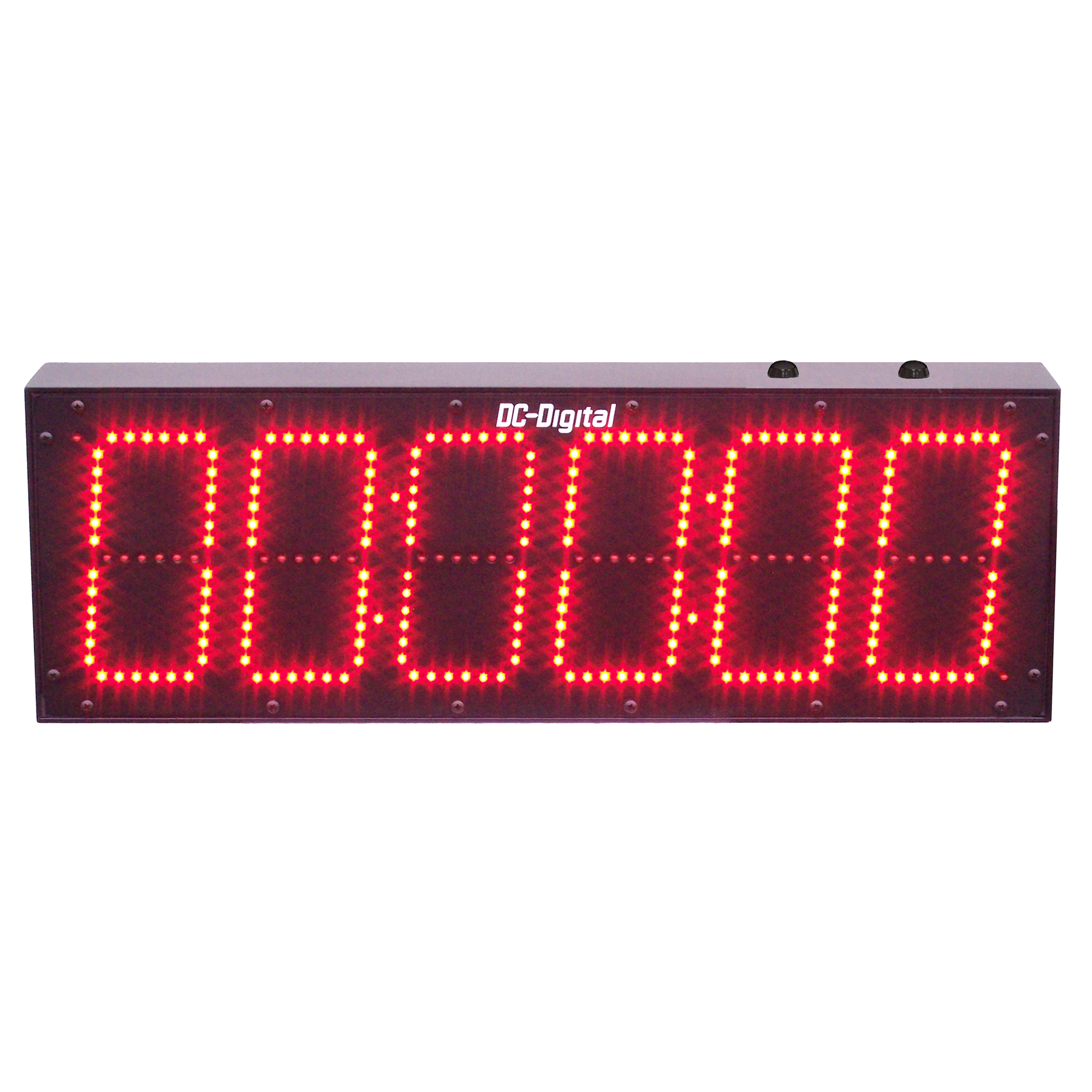 (DC-606T-UP-IN) 6.0 Inch LED Digital, Push-Button Controlled, Count Up Timer, Hours, Minutes, Seconds (INDOOR)
