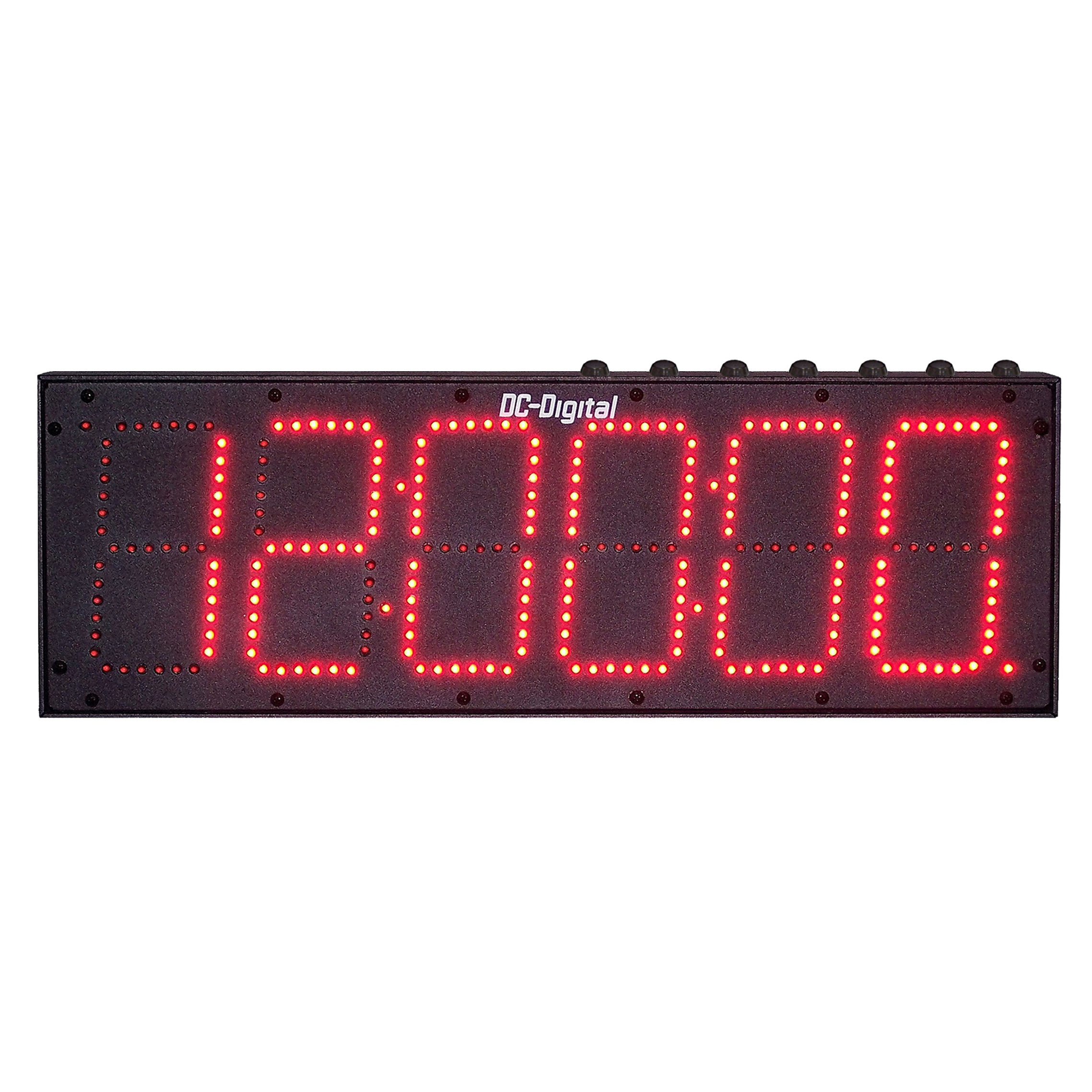 (DC-606UT) 6.0 Inch LED, Push-Button Controlled, Count Up, Countdown Timer, Time-of-Day Clock, Hours, Minutes, Seconds (OUTDOOR)