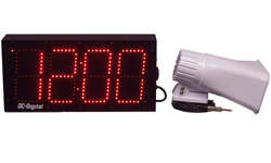 (DC-60N-BR-50-1RM-IN) 50 Event, 1 Zone, 6 Inch LED, Network NTP Server Synchronized, Browser Web Page Configurable, Atomic Digital Time of Day Clock, Bell Ringer or Lights Scheduler (INDOOR)