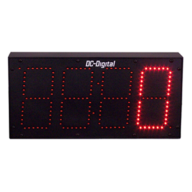 (DC-60T-UP-DAYS) 6.0 Inch LED Digital, Environmentally Sealed Push-Button Controlled, Count Up by Days Timer (OUTDOOR)